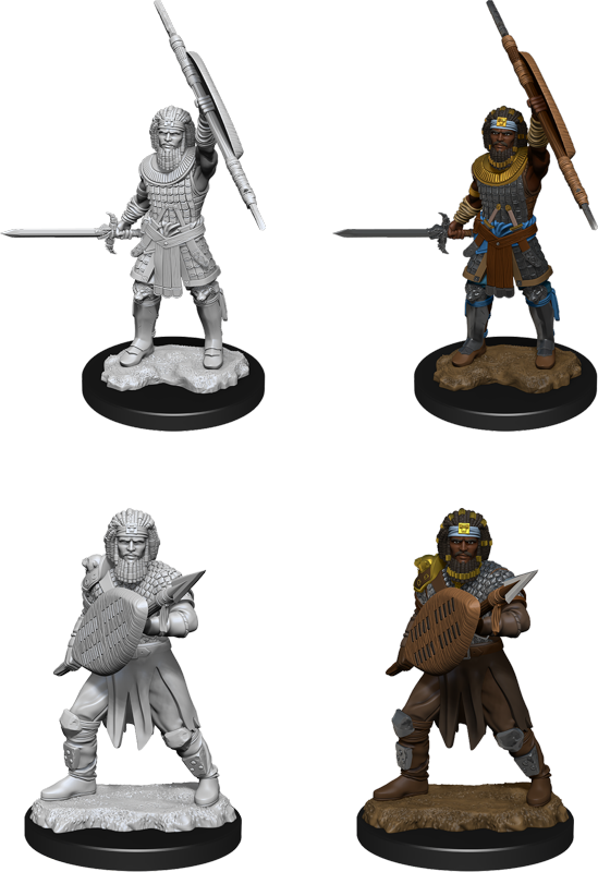 D&D Nolzur's Marvelous Miniatures: W13 Human Fighter (Male) Unpainted Miniatures WizKids