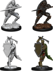 D&D Nolzur's Marvelous Miniatures: W13 Warforged Fighter Unpainted Miniatures WizKids
