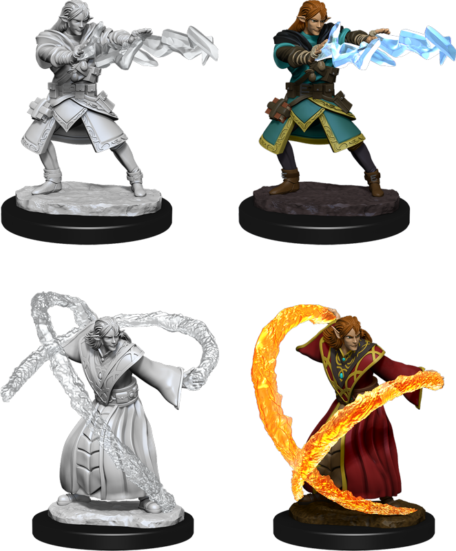 D&D Nolzur's Marvelous Miniatures: W13 Elf Wizard Unpainted Miniatures WizKids