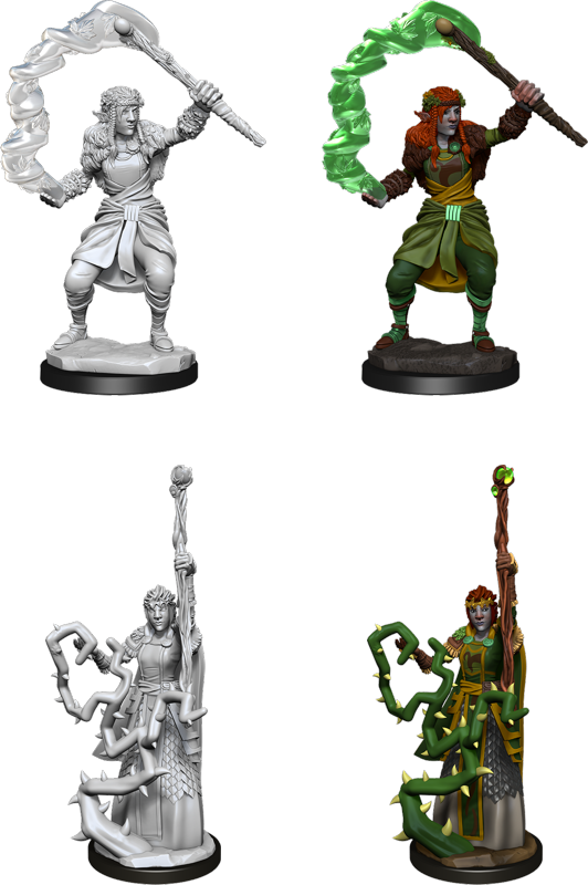 D&D Frameworks: W1 Female Elf Wizard, Table Top Miniatures
