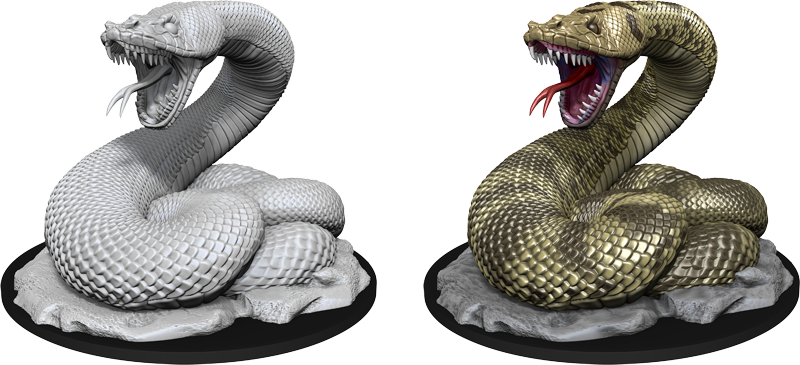 D&D Nolzur's Marvelous Miniatures: W13 Giant Constrictor Snake Unpainted Miniatures WizKids