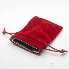Die Hard Dice: Satin-Lined Velvet bag: Small Red Dice & Gaming Accessories Die Hard Dice