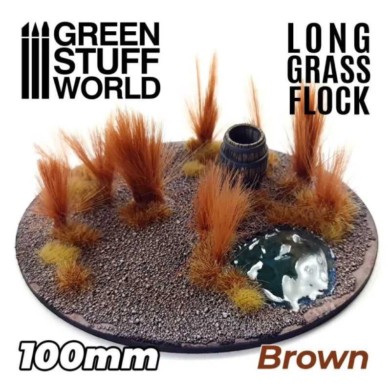 Green Stuff World: Long Grass Flock - Brown