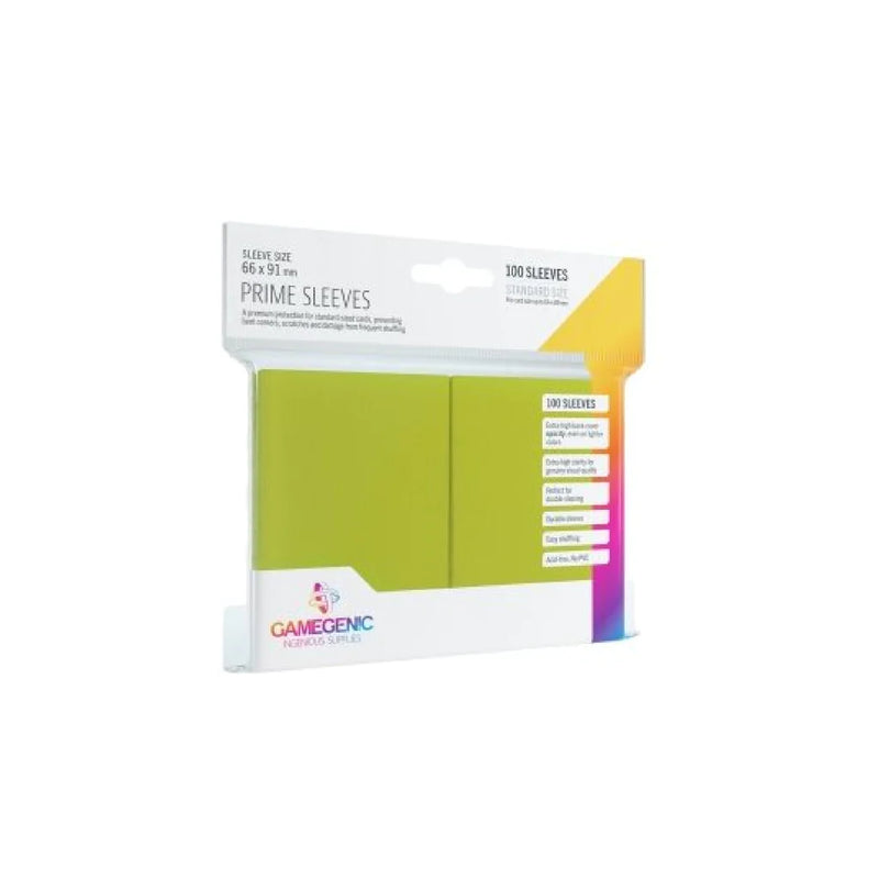 Gamegenic: Prime Sleeves - Lime 100Ct Card Sleeves Gamegenic