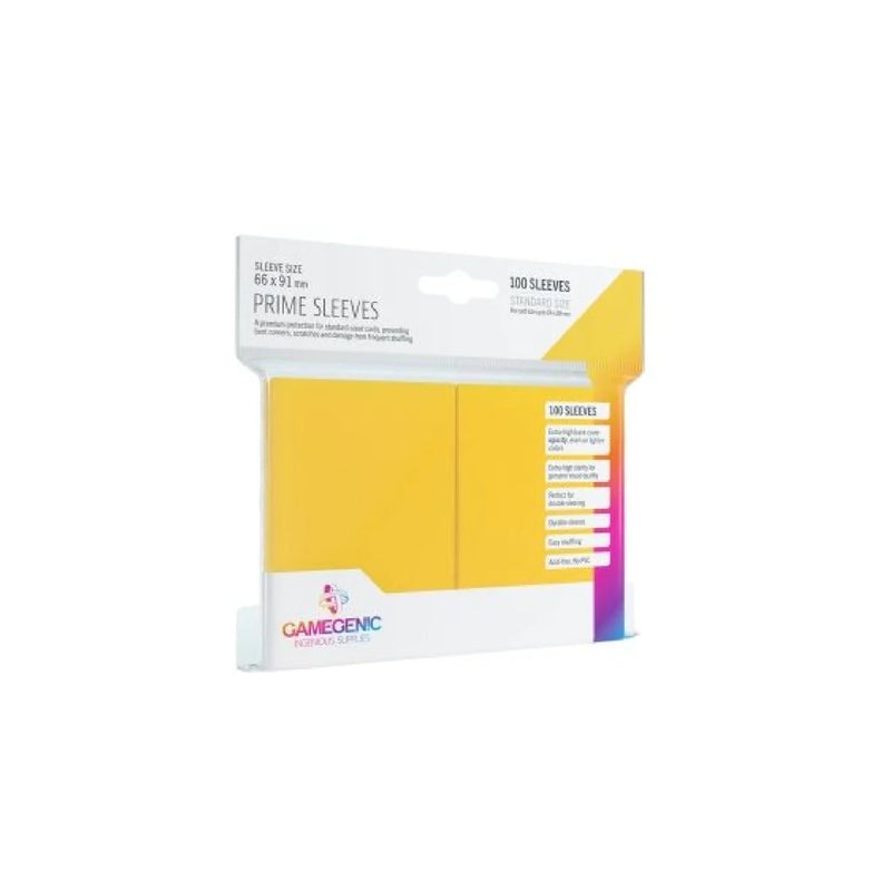 Gamegenic: Prime Sleeves - Yellow 100Ct Card Sleeves Gamegenic