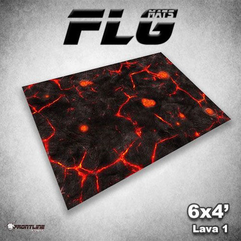 Frontline Gaming: Mats - Lava 1 6'x4' Gaming Mat FLG