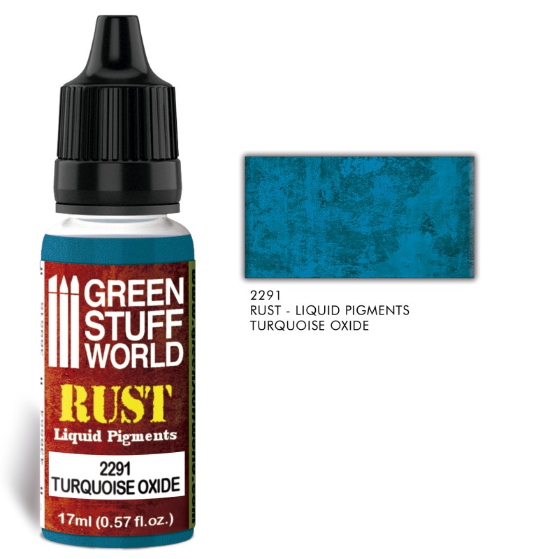 Green Stuff World: Liquid Pigments Turquoise Oxide Paint, Tools and Bases Green Stuff World   