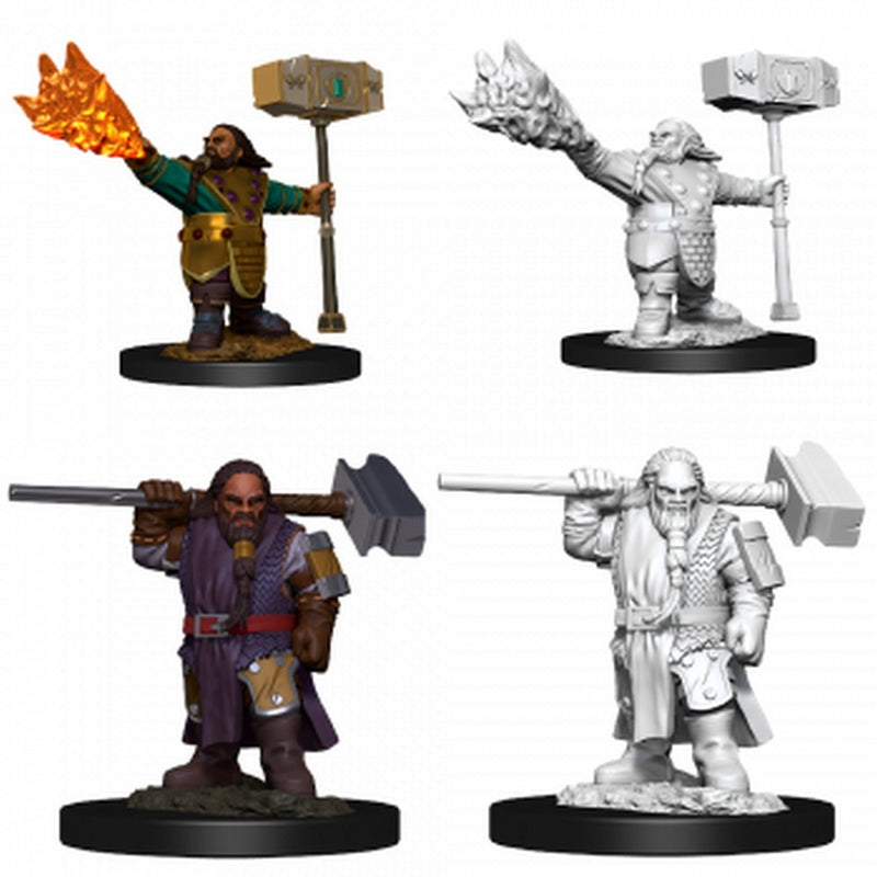 D&D Nolzur's Marvelous Miniatures: W11 Dwarf Cleric Unpainted Miniatures Wizkids