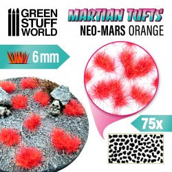 GSW: Martian Fluor Tufts - NEO-MARS ORANGE - 6mm  Green Stuff World Hobby Tools Taps Games Edmonton Alberta
