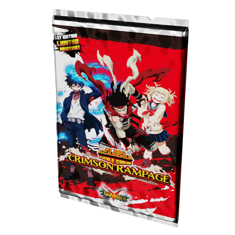 My Hero Academia CCG: Crimson Rampage Booster Pack Collectible Trading Cards Jasco Games   