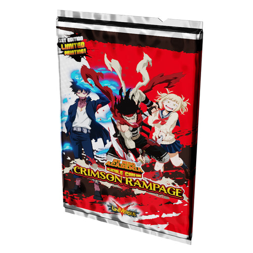 My Hero Academia CCG: Crimson Rampage Booster Pack Collectible Trading Cards Jasco Games   