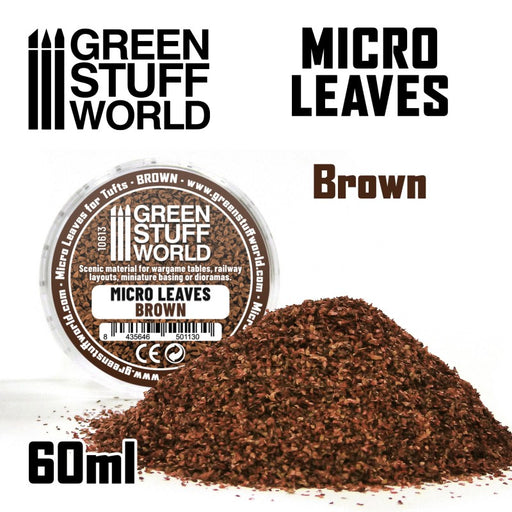 Green Stuff World: Micro Leaves - Brown Mix Model Tools & Glue Green Stuff World