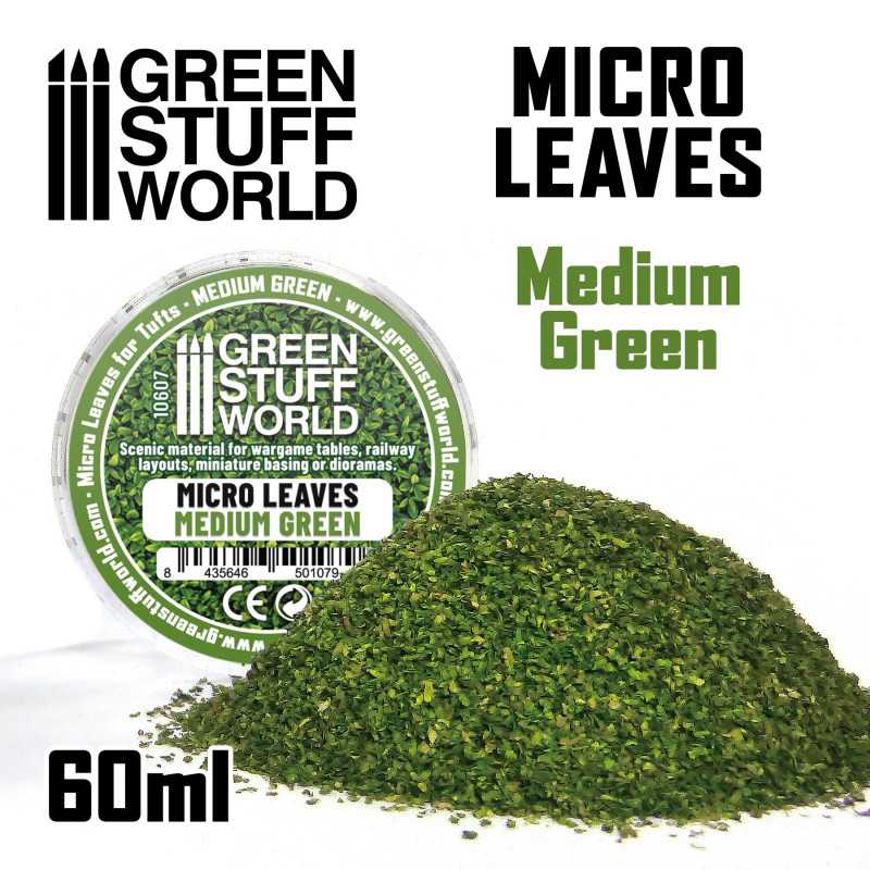 Green Stuff World: Micro Leaves - Green Mix Model Tools & Glue Green Stuff World