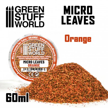 Green Stuff World: Micro Leaves - Orange Mix Model Tools & Glue Green Stuff World