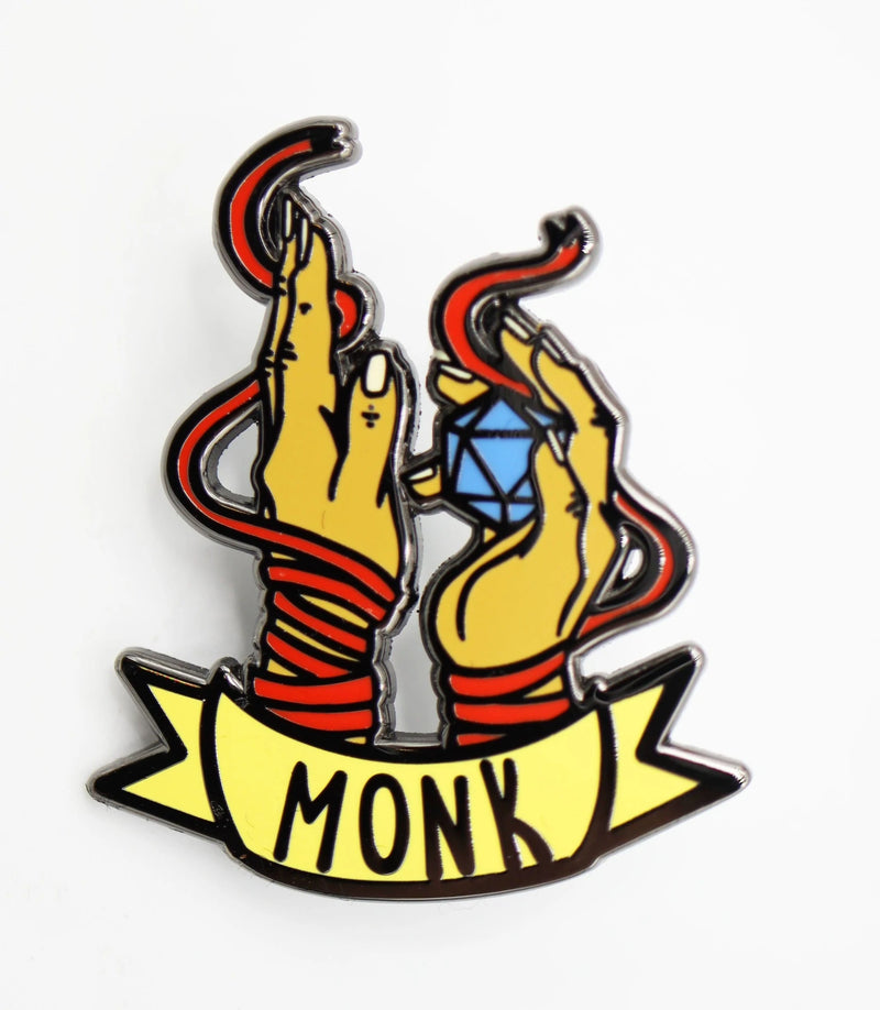 Banner Class Pins: Monk Stickers, Pins & Patches Foam Brain Games
