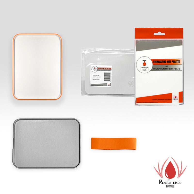 RedGrass Games: Everlasting Wet Palette - Painter Lite Bundle (Orange) Basing Materials RedGrass Games
