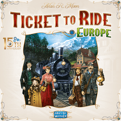 Ticket To Ride: Europe - 15th Anniversary  Edition Board Games Days of Wonder   
