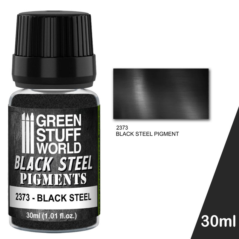 GSW: Pigments BLACK STEEL  Green Stuff World Hobby Tools Taps Games Edmonton Alberta