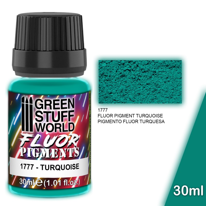 GSW: Pigment FLUOR TURQUOISE  Green Stuff World Hobby Tools Taps Games Edmonton Alberta