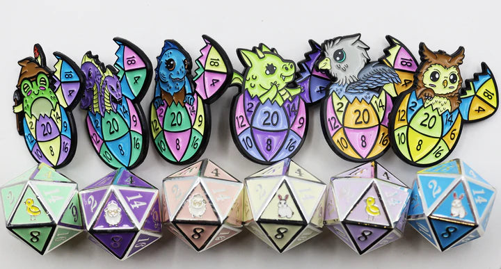 Mystery Loot: Basket of Eggs Single Pin Stickers, Pins & Patches Foam Brain Games