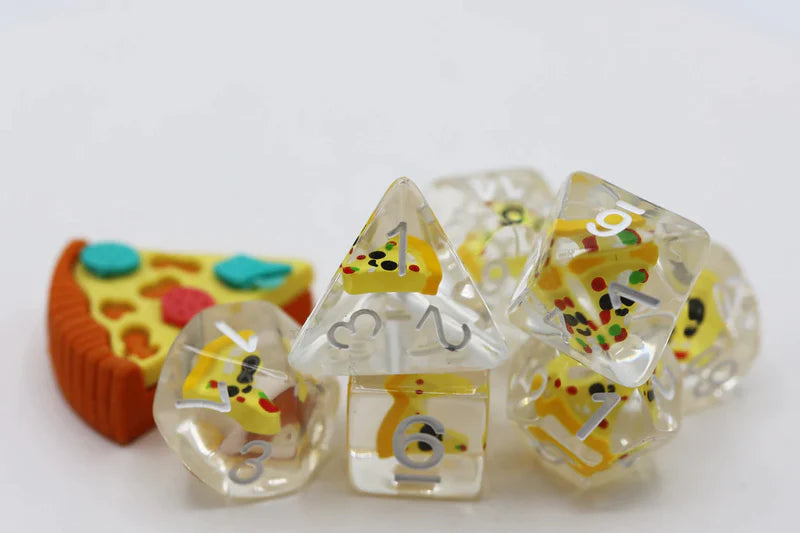 Foam Brain Games: Pizza 7-Die Set Dice & Gaming Accessories Foam Brain Games