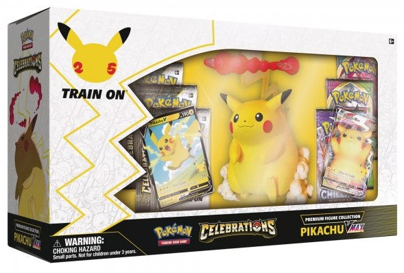 Pokemon TCG Celebrations Premium Figure Collection Box Pikachu Vmax  The Pokémon Company Pokémon Sealed Taps Games Edmonton Alberta