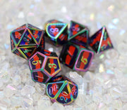 Foam Brain Games: Poly Pride Flag 7-Die Set (Metal) Dice & Gaming Accessories Foam Brain Games