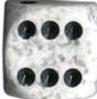 Chessex: Arctic Camo Speckled 12Ct D6 Dice Set: 16mm Dice & Gaming Accessories Chessex