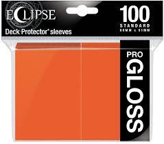 Ultra Pro: Eclipse Pro-Gloss Sleeves - Pumpkin Orange 100Ct Card Sleeves Ultra Pro