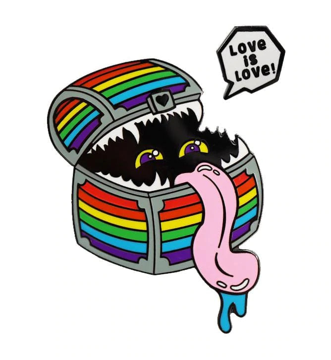 Enamel Mimic Pride Pin - Rainbow Stickers, Pins & Patches Foam Brain Games