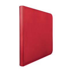 Vivid 12-Pocket Zippered PRO-Binder: Red Binders & Pages Ultra Pro
