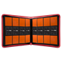 Vivid 12-Pocket Zippered PRO-Binder: Red Binders & Pages Ultra Pro