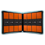 Vivid 12-Pocket Zippered PRO-Binder: Light Blue Binders & Pages Ultra Pro