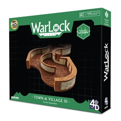 Warlock Tiles: Town & Village III- Curves Expansion Tabletop RPGs WizKids