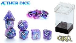 Gate Keeper Games: "Galaxy" Aether 7-Die Dice Set Dice & Gaming Accessories Gate Keeper Games