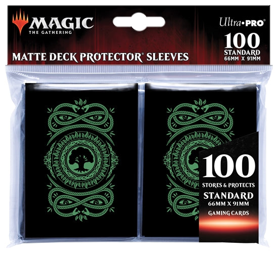 Ultra Pro Matte Deck Protector Mana 7 Sleeves Forest (100 Ct) Card Sleeves Ultra Pro