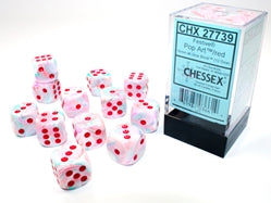 Chessex: Pop Art/Red Festive 12Ct D6 Dice Set Dice & Gaming Accessories Chessex