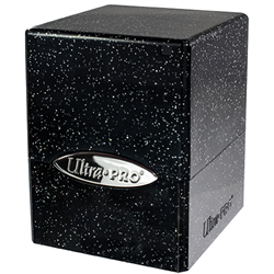 Ultra Pro - Black Glitter Satin Cube Deck Boxes & Storage Ultra Pro