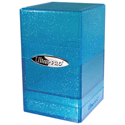 Ultra Pro: Glitter Blue Satin Tower Deck Boxes & Storage Ultra Pro