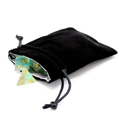Die Hard: Satin-Lined Velvet bag: Small Black Dice & Gaming Accessories Die Hard Dice