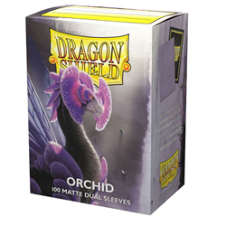 Dragon Shield Matte Dual Card Sleeves  Orchid 100 ct  Dragon Shield Sleeves Taps Games Edmonton Alberta