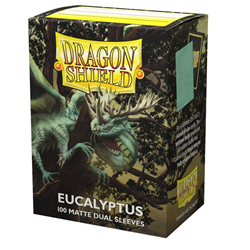 Dragon Shield Dual Matte Sleeve - Eucalyptus 100Ct  Dragon Shield Sleeves Taps Games Edmonton Alberta