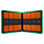 Ultra Pro: Vivid 12-Pocket Zippered PRO-Binder - Green Binders & Pages Ultra Pro