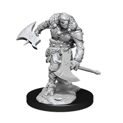 D&D Nolzur's Marvelous Miniatures: W14 Warforged Barbarian Unpainted Miniatures WizKids