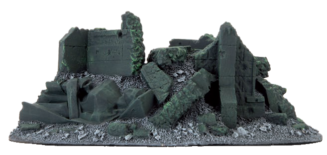 Battlefield in a Box: Gothic Buried Monument (Malachite) Terrain Gale Force Nine   