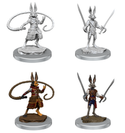 D&D Nolzur's Marvelous Miniatures: W17 Harengon Rogues Unpainted Miniatures WizKids