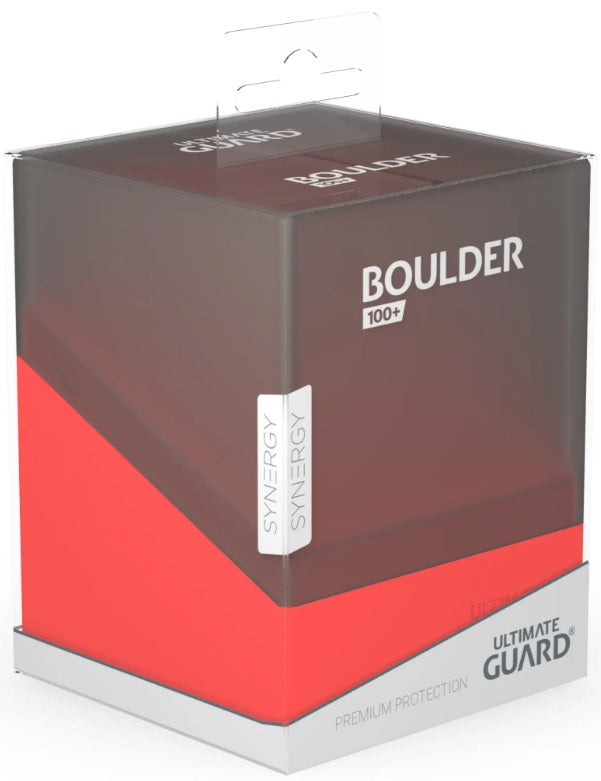 Ultimate Guard: Boulder 100+ - Synergy Black/Red Deck Boxes & Storage Ultimate Guard