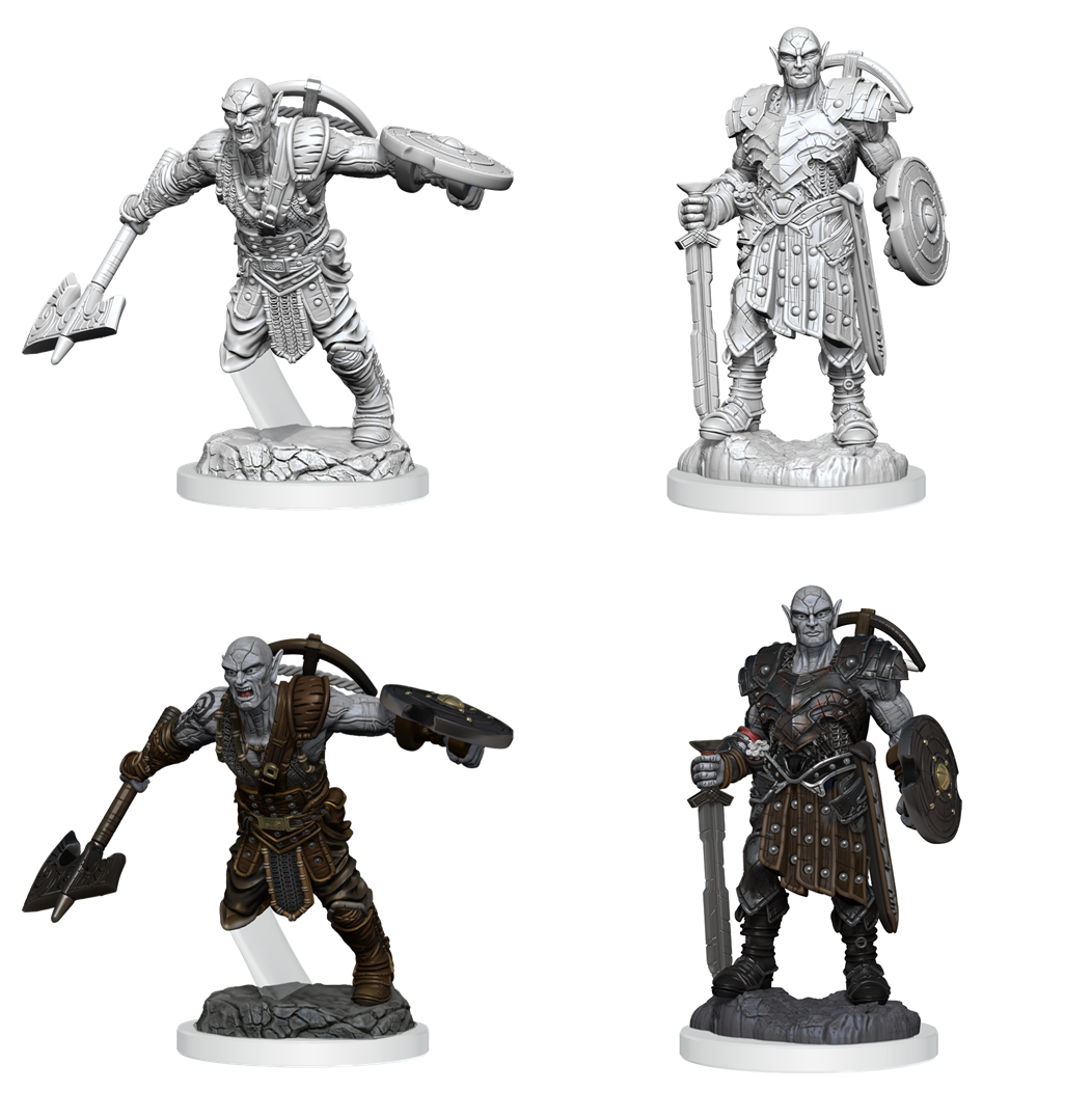 D&D Nolzur's Marvelous Miniature's: W20 Earth Genasi Fighter Unpainted Miniatures WizKids