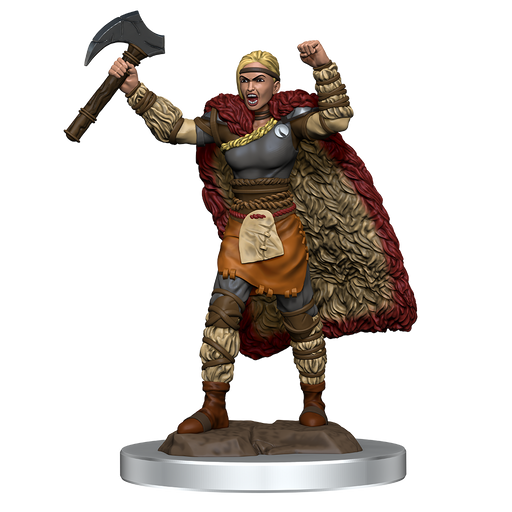D&D Icons of the Realms: Premium Miniature - Human Barbarian (Female) RPG Miniatures WizKids
