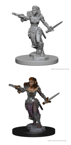 D&D Nolzur's Marvelous Miniatures: W1 Elf Female Ranger Unpainted Miniatures WizKids